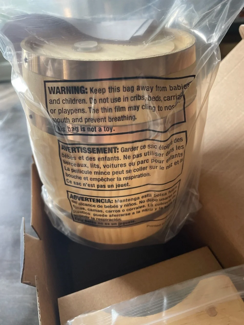 NEW Hammer + Axe Wood Whiskey Barrel